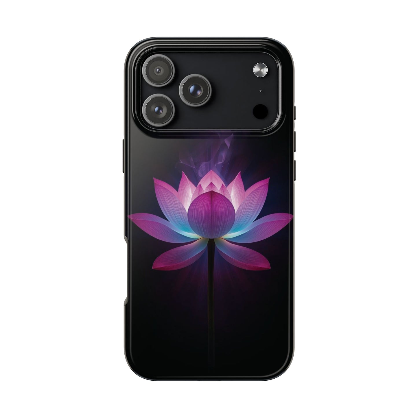 Lotus Glow Tough Phone Case — Protective Floral iPhone Cover